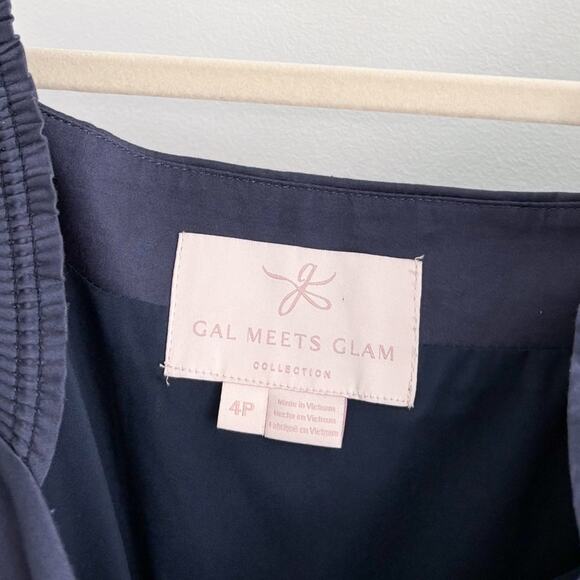 Gal Meets Glam Anastasia Navy Puff Sleeve Dress - Picture 5 of 7